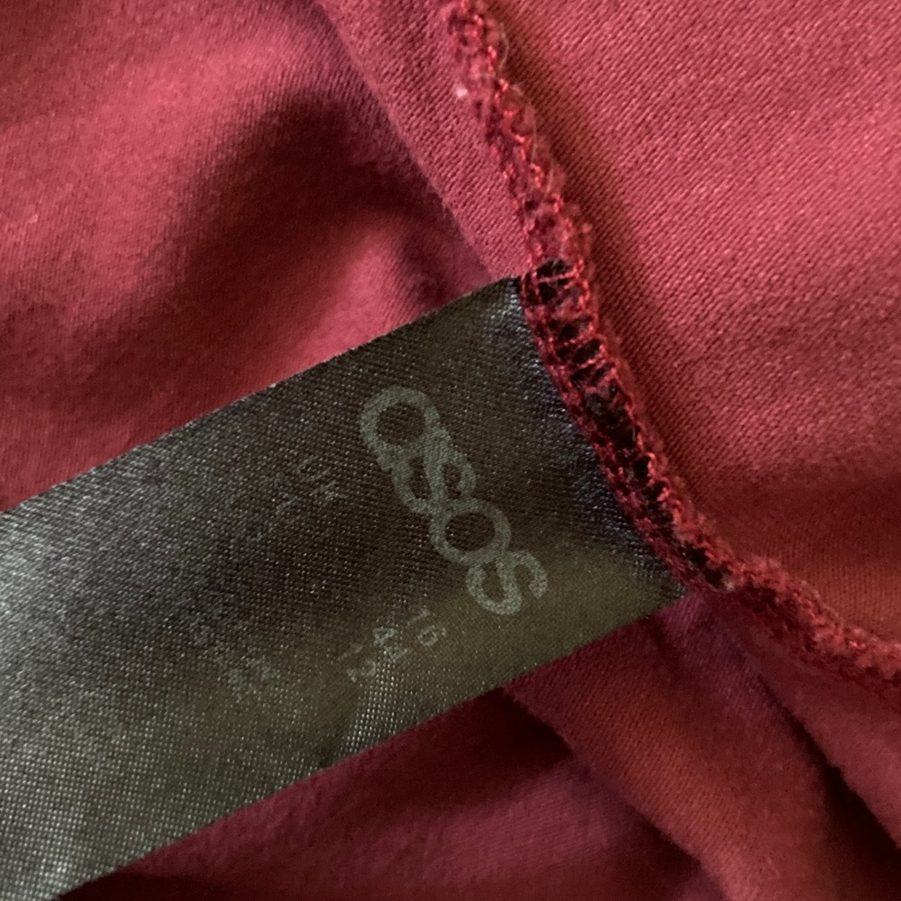 ASOS Maternity burgundy red dress, Sz US 12. - Picture 5 of 7